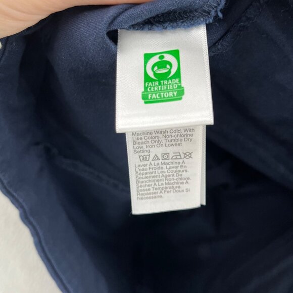 J.CREW Winnie Pants Womens Navy Blue Cotton Stretch Side Zip Flat Front Size 4 - Picture 6 of 14